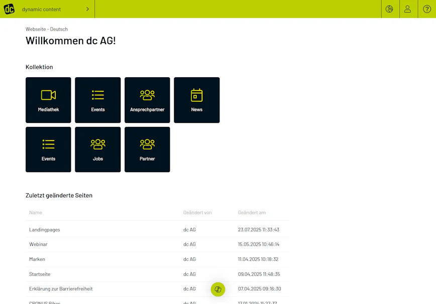 dynamic content 2025 ist da