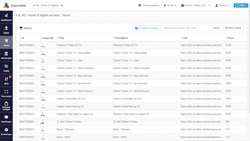 Marketplace- und Feedmanagement mit Channable