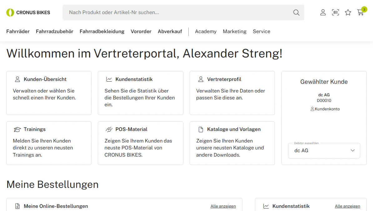 Dynamic Commerce Außendienstanbindung