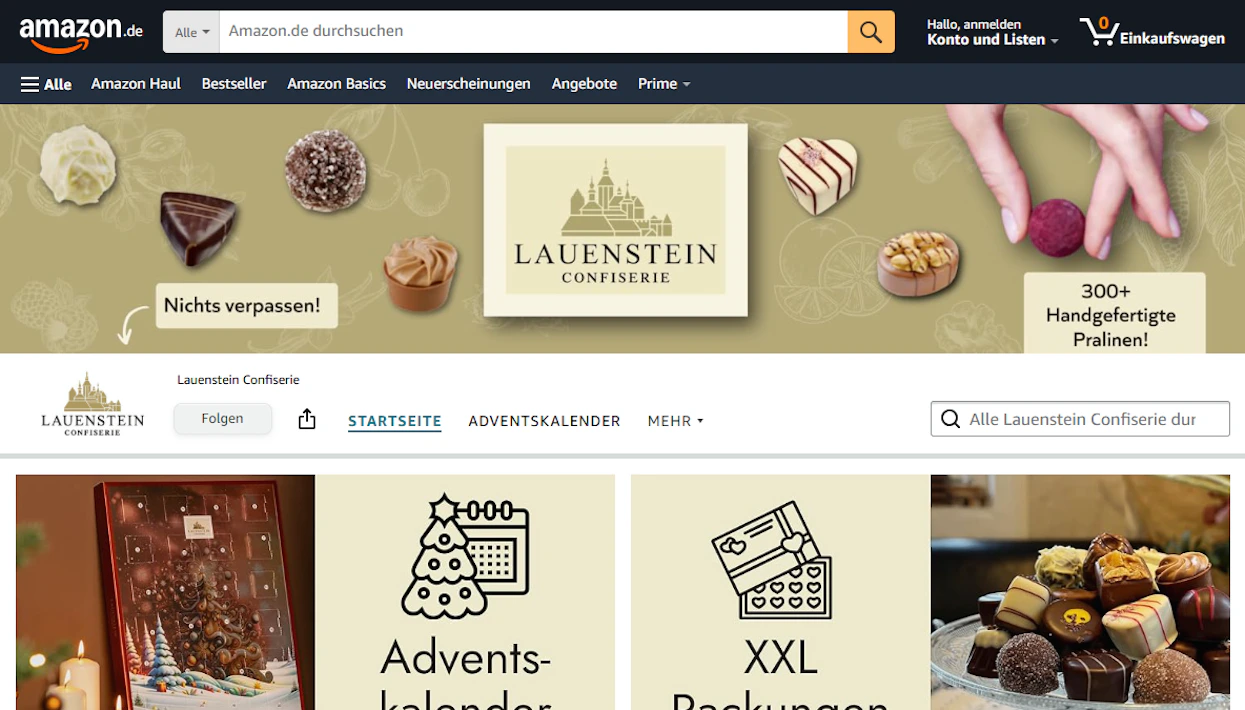 Dashboard der Software Microsoft Dynamics 365 Business Central mit einer Liste aktiver E-Commerce-Verkaufskanäle.