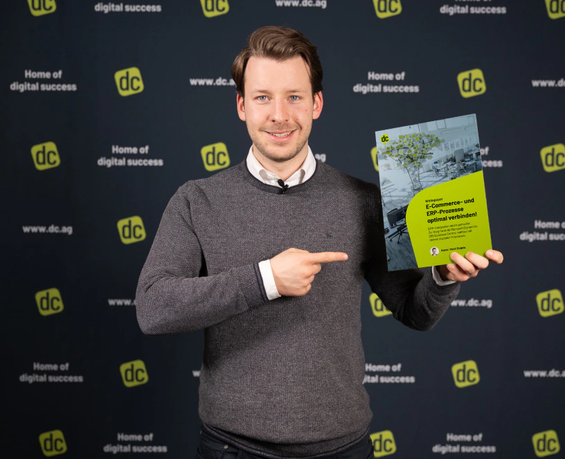 Henri Engels präsentiert das kostenlose dynamic commerce Whitepaper zur Verbindung von E-Commerce und ERP-Prozessen.