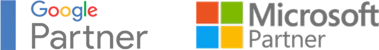 Logos Google Partner und Microsoft Partner